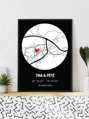 Naloži sliko v galerijo, Zemljevid - Najin trenutek