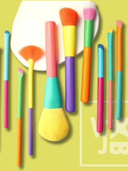 Naloži sliko v galerijo, 10-delni set makeup čopičev Rainbow