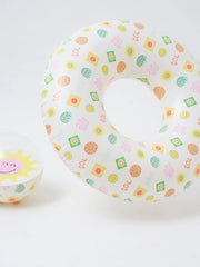 Naloži sliko v galerijo, SMILEYWORLD™ Pool Party Set: Obroč & Žoga Sol Sea