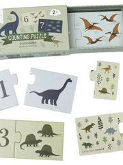 Naloži sliko v galerijo, A Little Lovely Company - Sestavljanka s števili Dinosaurs