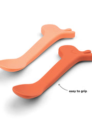 Naloži sliko v galerijo, Done by Deer - Komplet 2 žličk, Lalee Papaya