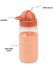 Naloži sliko v galerijo, Done by Deer - Otroška steklenička s slamico Elphee, Papaya