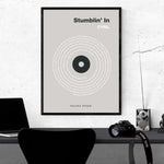 Naloži sliko v galerijo, Najin vajb - grafika z besedilom pesmi 50x70 cm v okvirju
