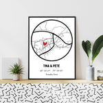 Naloži sliko v galerijo, Zemljevid - Najin trenutek
