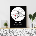 Naloži sliko v galerijo, Zemljevid - Najin trenutek
