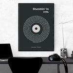 Naloži sliko v galerijo, Najin vajb - grafika z besedilom pesmi 50x70 cm v okvirju
