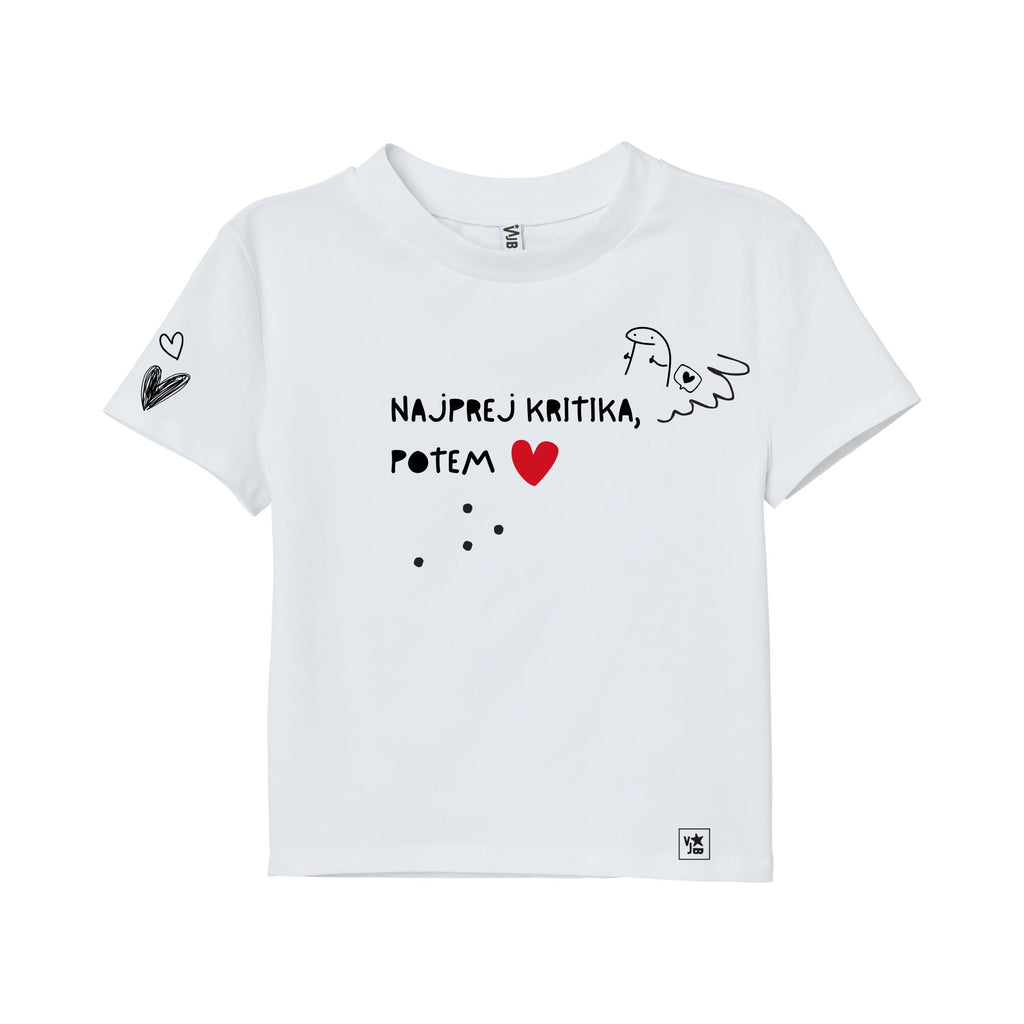 Majica Najprej kritika potem ljubezen