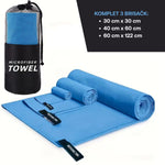 Naloži sliko v galerijo, Set brisačk iz mikrofibre - Blue
