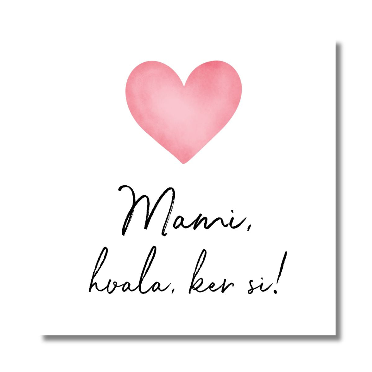 Kartica - Mami, hvala, ker si