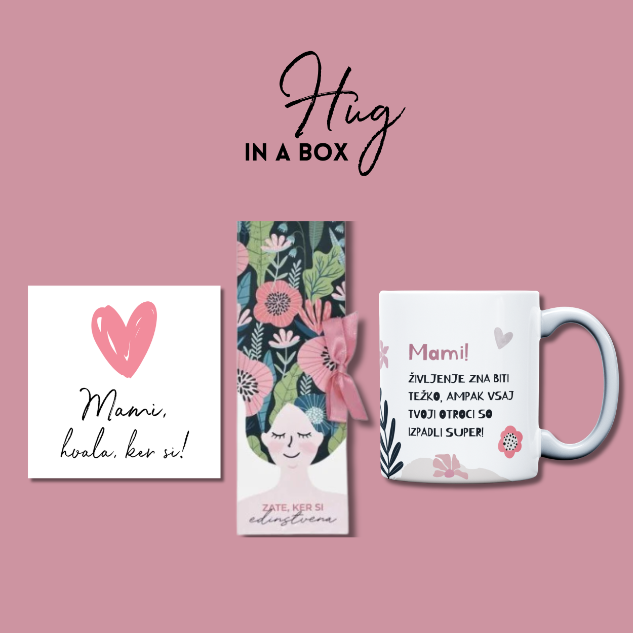 Darilce - Mom hug in a box