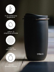 Naloži sliko v galerijo, Equa cup Black - termo lonček 300 ml
