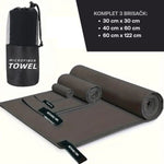 Naloži sliko v galerijo, Set brisačk iz mikrofibre - Gray
