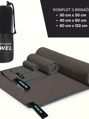 Naloži sliko v galerijo, Set brisačk iz mikrofibre - Gray
