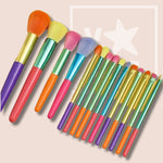 Naloži sliko v galerijo, 10-delni set makeup čopičev Rainbow
