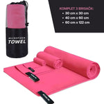 Naloži sliko v galerijo, Set brisačk iz mikrofibre - Pink
