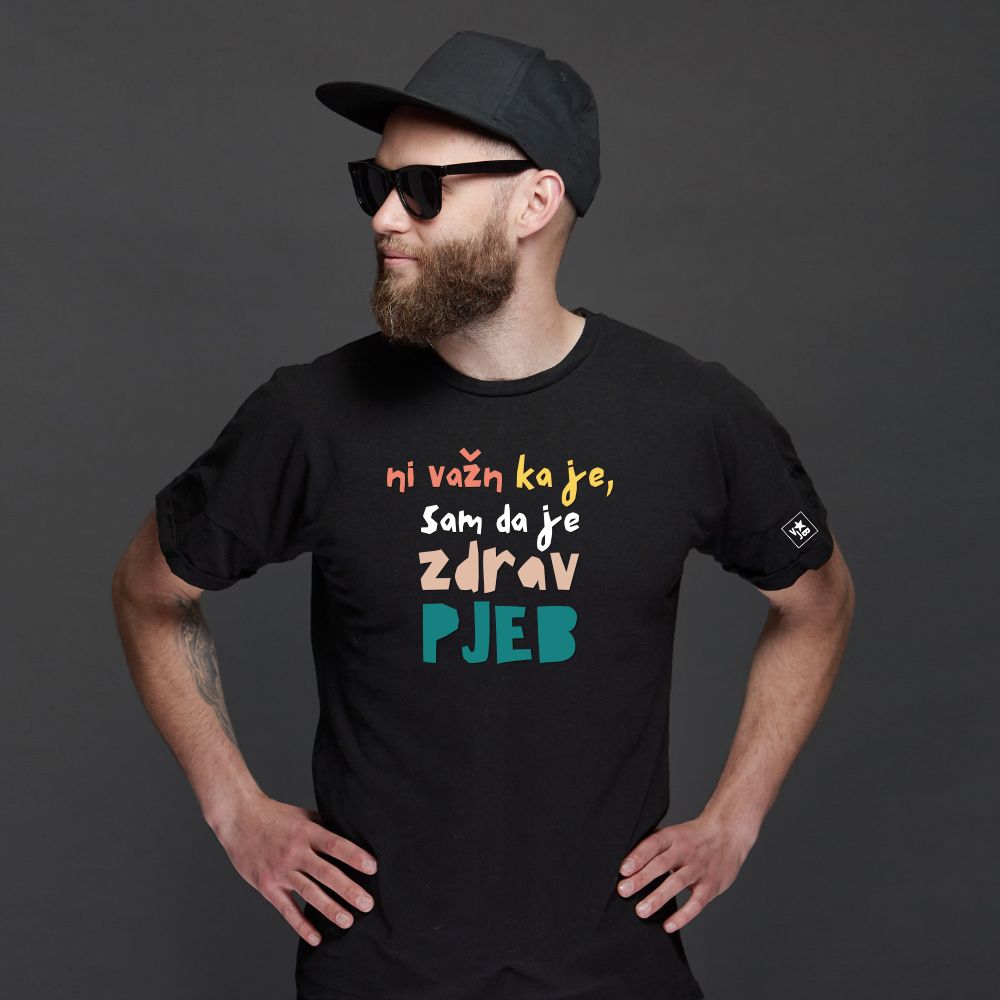 Majica Zdrav pjeb (color)