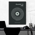 Naloži sliko v galerijo, Najin vajb - grafika z besedilom pesmi 50x70 cm v okvirju
