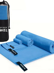 Naloži sliko v galerijo, Set brisačk iz mikrofibre - Blue
