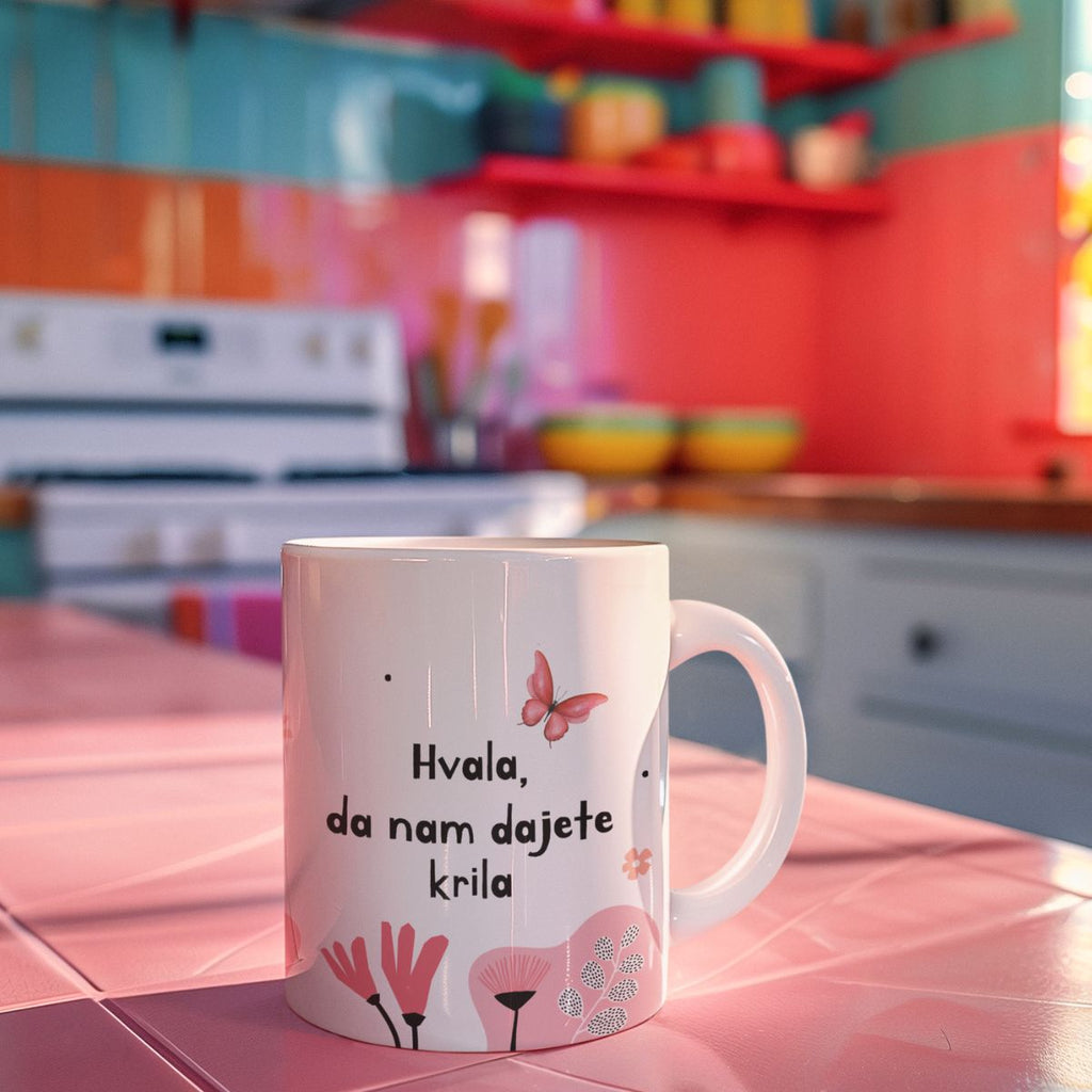 Skodelica Hvala, da nam dajete krila