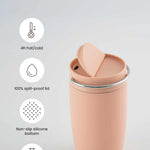 Naloži sliko v galerijo, Equa cup Grey - termo lonček 300 ml - Rose
