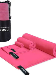 Naloži sliko v galerijo, Set brisačk iz mikrofibre - Pink
