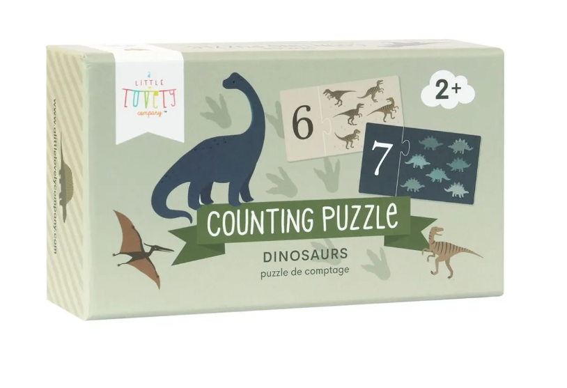 A Little Lovely Company - Sestavljanka s števili Dinosaurs