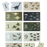 Naloži sliko v galerijo, A Little Lovely Company - Sestavljanka s števili Dinosaurs
