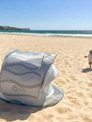 Naloži sliko v galerijo, Babymoov - Zložljiv šotor z UV zaščito Moov &amp; Protect, Green Lagoon
