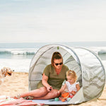 Naloži sliko v galerijo, Babymoov - Zložljiv šotor z UV zaščito Moov &amp; Protect, Green Lagoon
