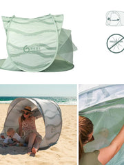 Naloži sliko v galerijo, Babymoov - Zložljiv šotor z UV zaščito Moov &amp; Protect, Green Lagoon
