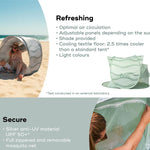 Naloži sliko v galerijo, Babymoov - Zložljiv šotor z UV zaščito Moov &amp; Protect, Green Lagoon
