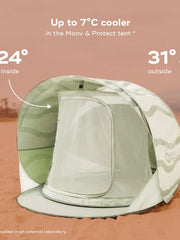 Naloži sliko v galerijo, Babymoov - Zložljiv šotor z UV zaščito Moov &amp; Protect, Green Lagoon
