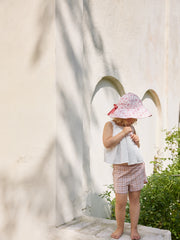 Naloži sliko v galerijo, Elodie klobuček, Embroidery Anglaise Pink
