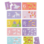 Naloži sliko v galerijo, A Little Lovely Company - Sestavljanka s števili Unicorn Dreams
