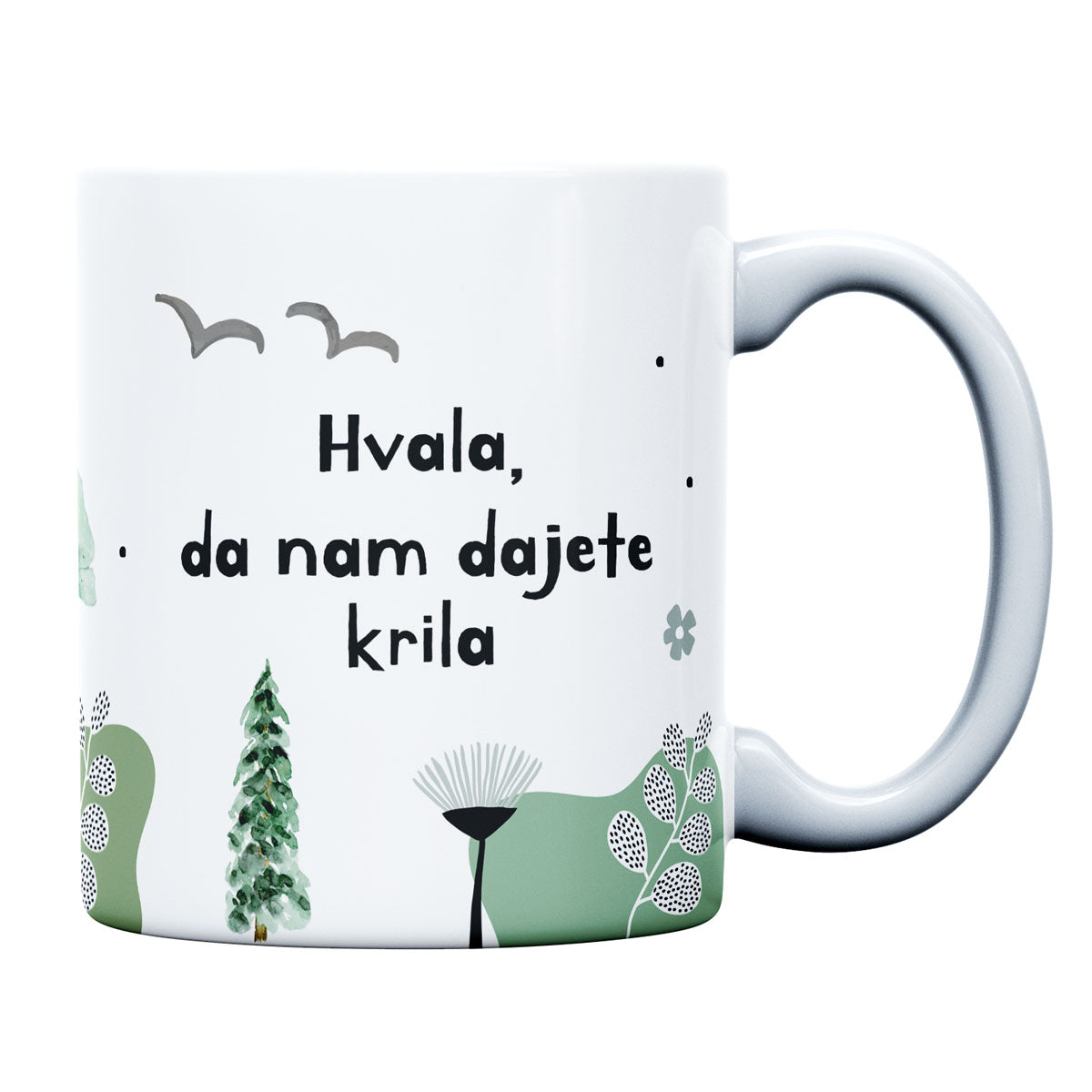 Skodelica Hvala, da nam dajete krila - g