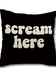 Naloži sliko v galerijo, Prevleka za blazino Scream Here
